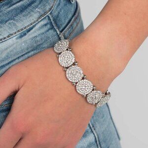 Paparazzi Jewelry Accessories - Palace Intrigue - White Bracelet - Vintage